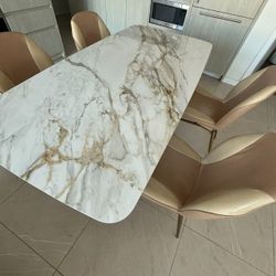 Beautiful Modern Marble Dining Table