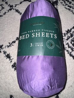 Cozy House Collection Bamboo Viscose Twin Sheet Set
