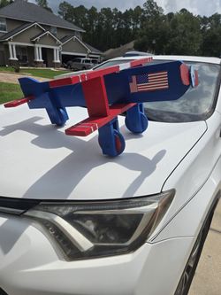 Large Child's Wooden Toy Airplane