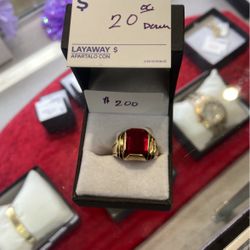 10kt Ring Birthstone 