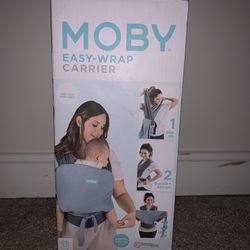 Moby Easy Wrap Carrier: Sea Spray Blue