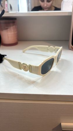 Versace white glasses