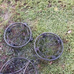 2 12INWD PLANT STANDS ON CASRERS 6 EACH FIRM LOOK MY POST TONS ITEM