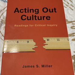 Acting Out Culture Text Book
