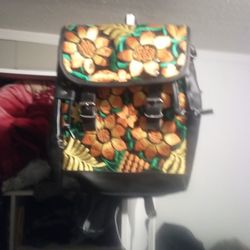 Mexican Hand Stitch Backpack With Shoes Included Size 8 And 1/2