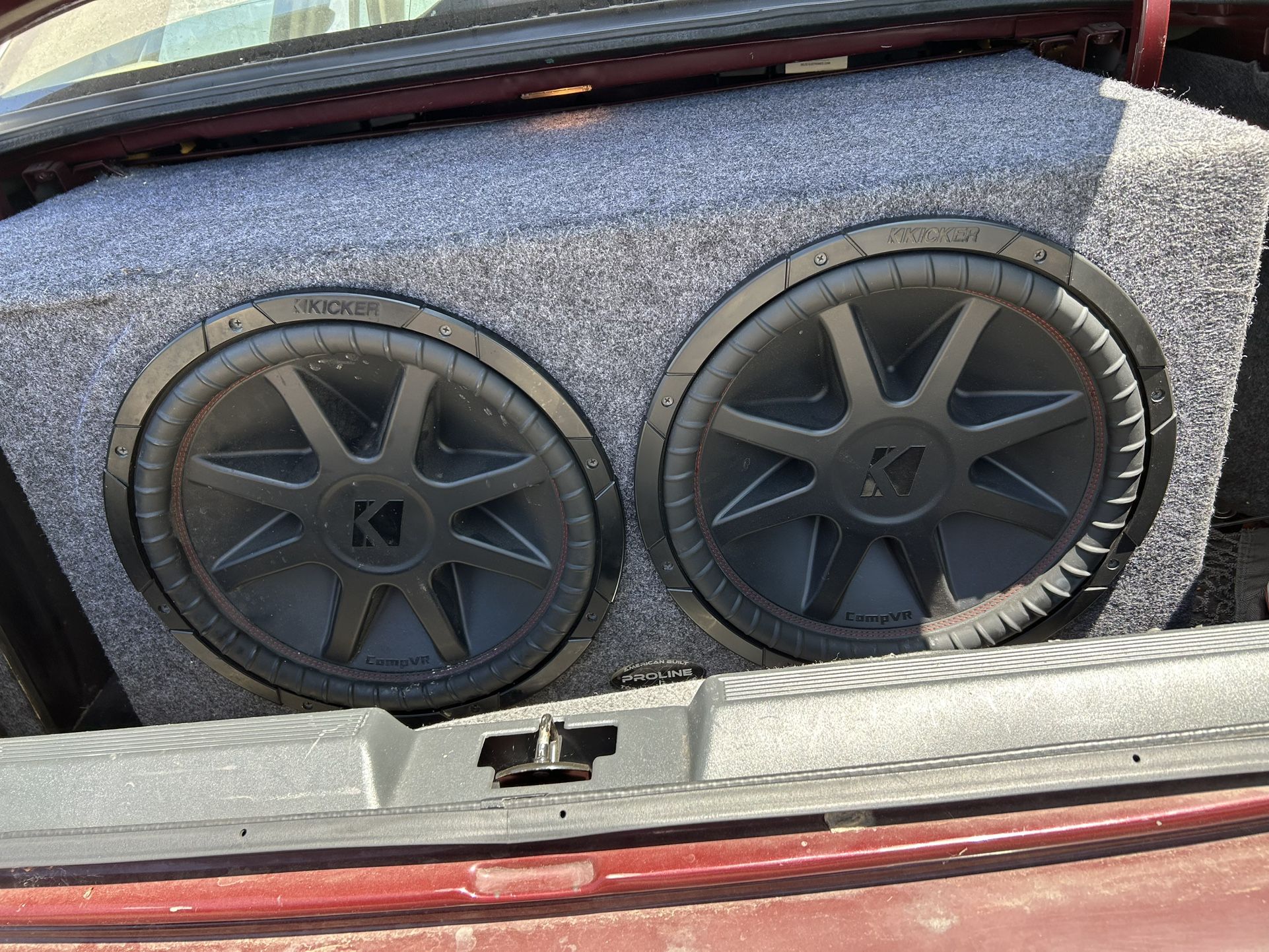 15 inch Kickers Competition subwoofers American built proline Top Performing Speaker Box
