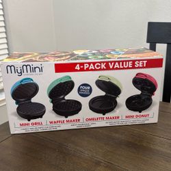 4 Pack Grill / Waffle / Omelette / Donut Makers 