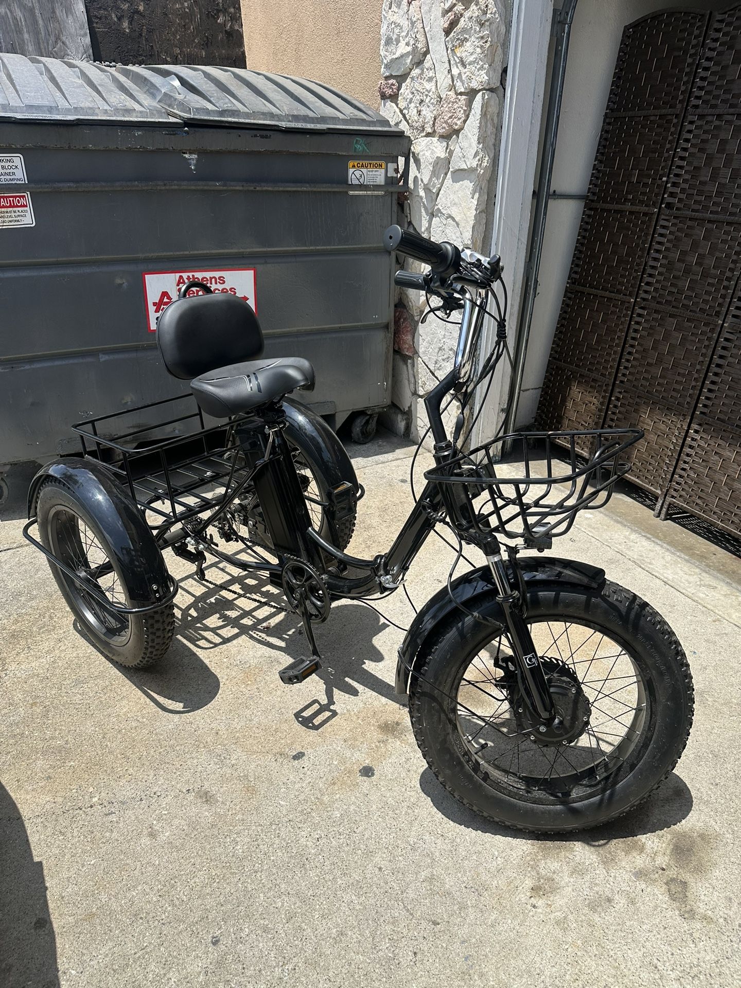 Trike E-bike Mint Condition Hardly Used Low Miles 131 Adult Owned Cones With One Key And Charger