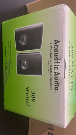 3x Pairs Of Acoustic audio 2way Indoor/outdoor Speakers
