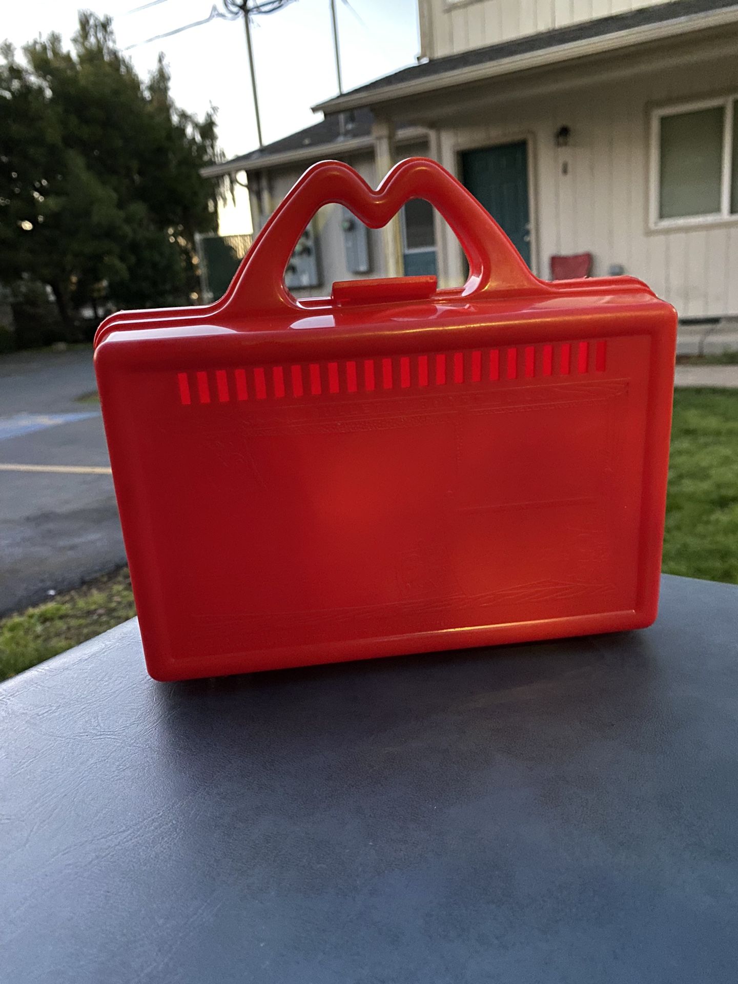 1988 Red McDonalds Plastic Lunchbox