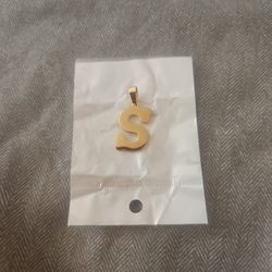 Gold Plated Letter S
