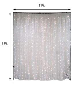 Sheer Organza LED Light Curtain/panel