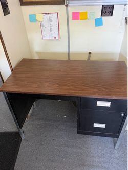 Two desks, the other one  is taller then this but not by much