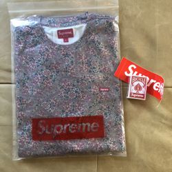 Supreme Floral Card Small Box Logo Tee 