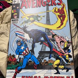 Avengers Hard Wood Poster