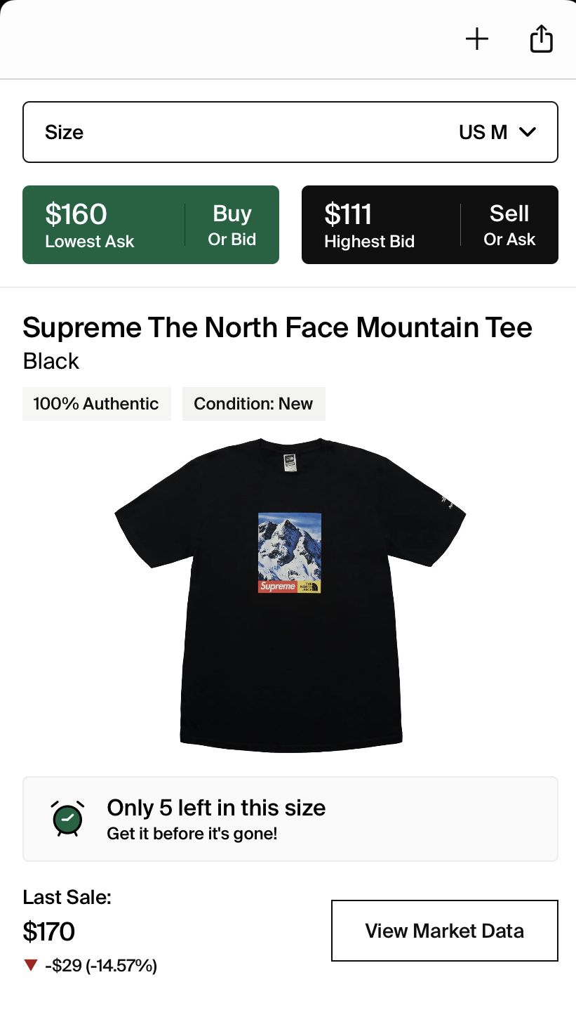 Supreme The North Face Tee 