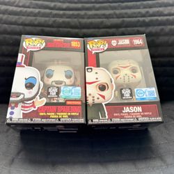 Pop Funko Scare Fair Movies - Jason + Captain Spaulding