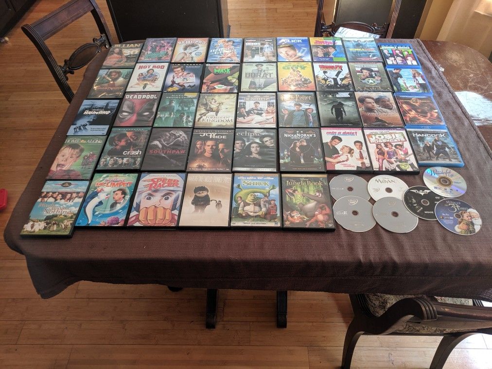 Lot of 40 DVD and Blu-ray Movies