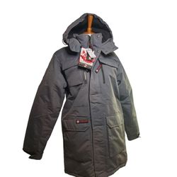 New Men's Canada Weather Gear Jacket Charcoal Size Medium Maintains Warmth