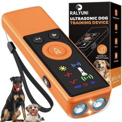 Ultrasonic Dog Bark Deterrent Device, Anti-Barking Control Device with LCD Screen & 3 Modes, Dog Training Tools to Stop Bad Behaviors, Safe Trainer Up