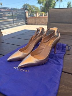 Aquazurra Gold Leather heels - Size 35.5