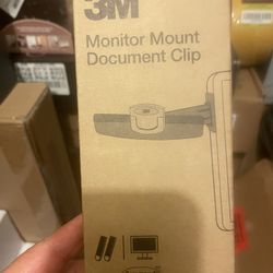 Monitor Mount Document Clip