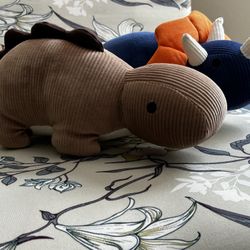 ADORABLE Dino Stuffies Pillows Baby Room 