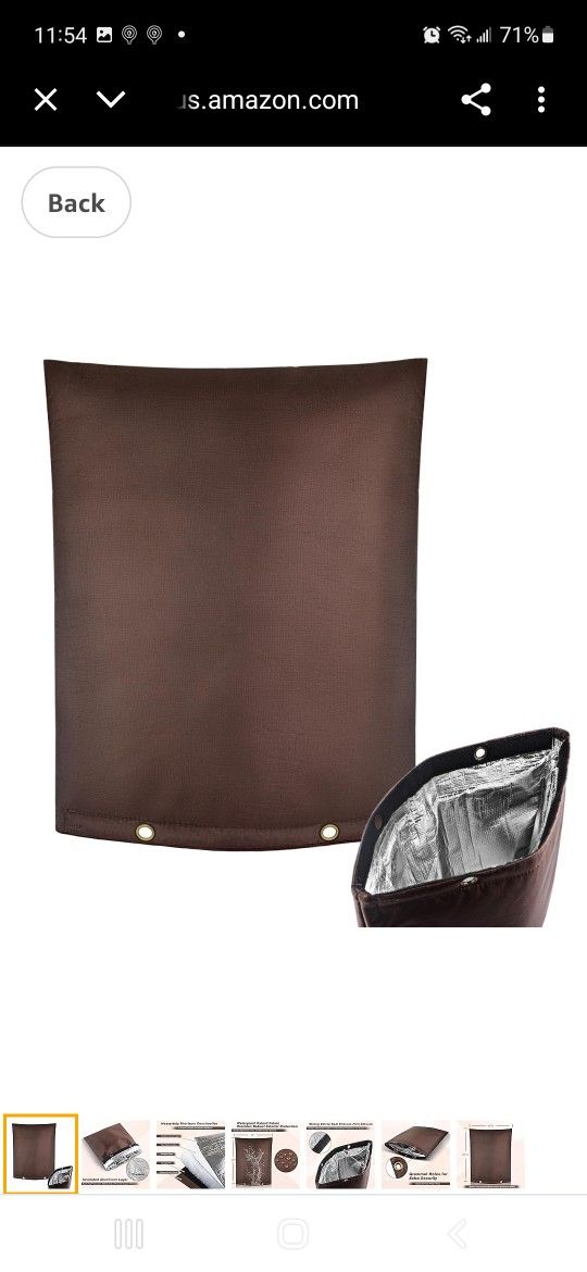 Outdoor Backflow Preventer Cover - 16''W x 20''H, Winter Freeze & Weatherproof Protection for Irrigation Pipes & Sprinkler Valves- Black 