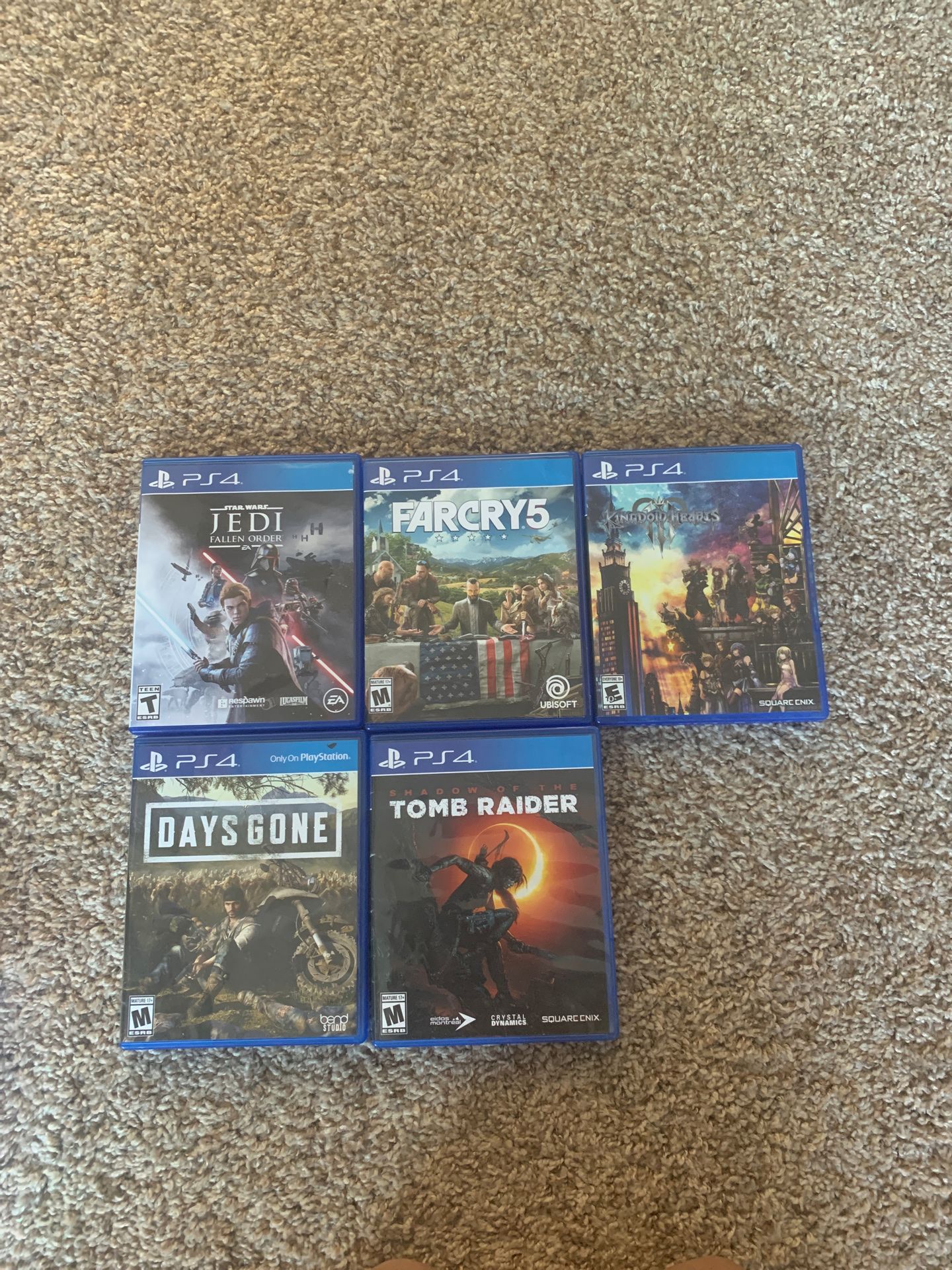 PS4 Video Games - $15 each