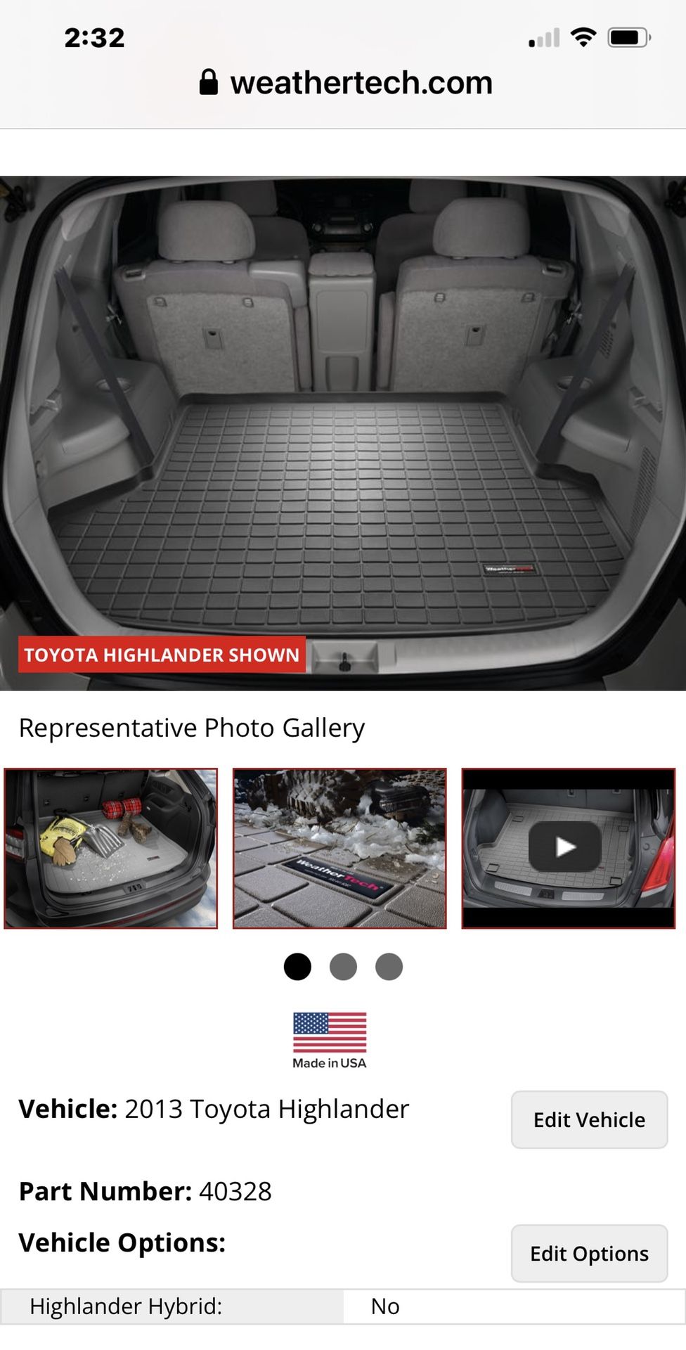 Weather Tech Mats For Toyota Highlander 2013