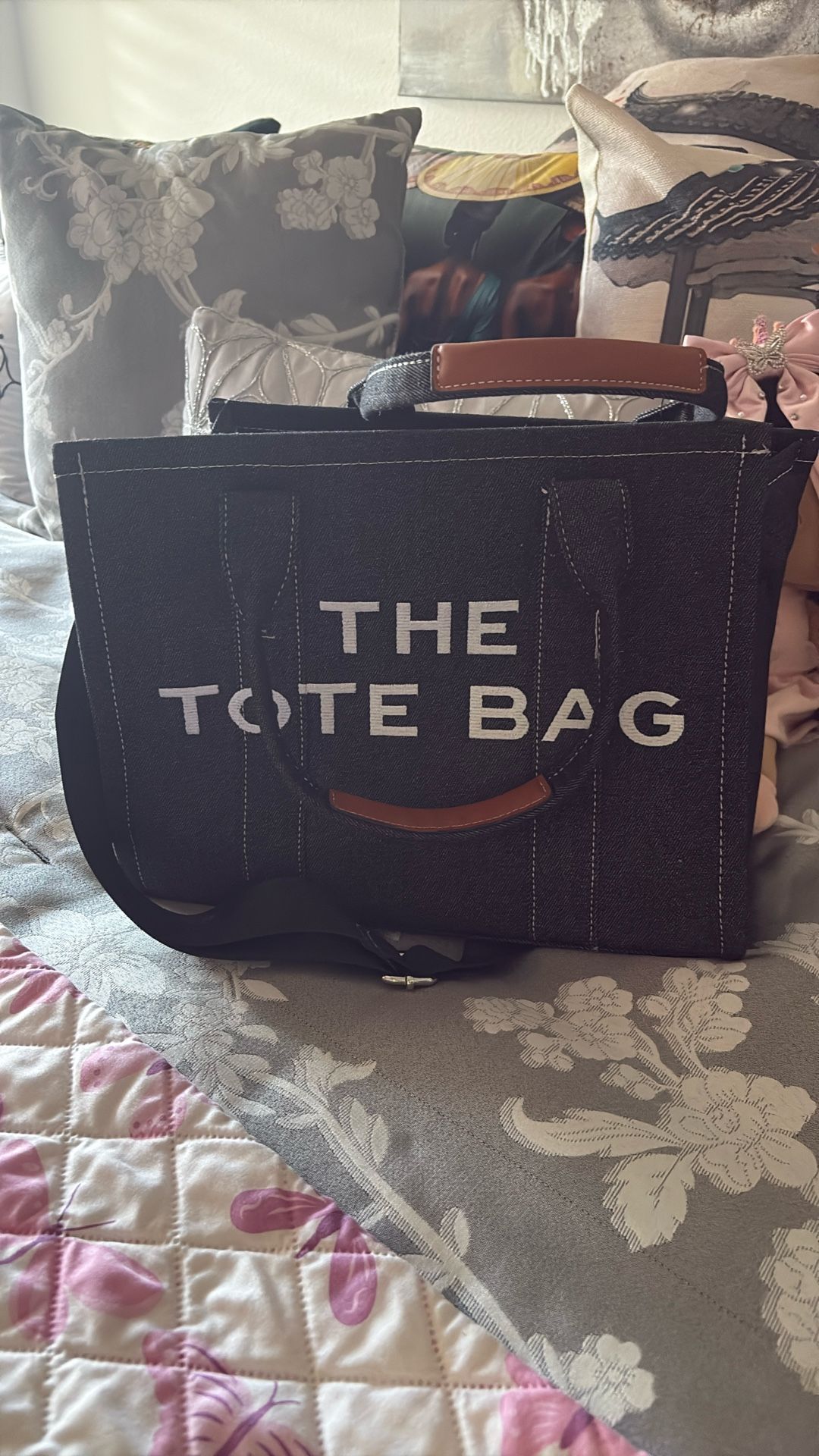 Denim tote Bag