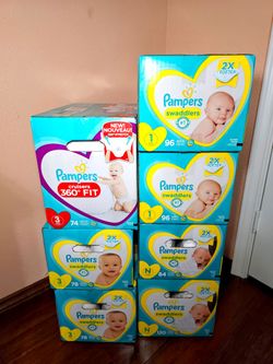 Pampers Swaddlers (Various sizes) & Pampers Cruisers 360 fit