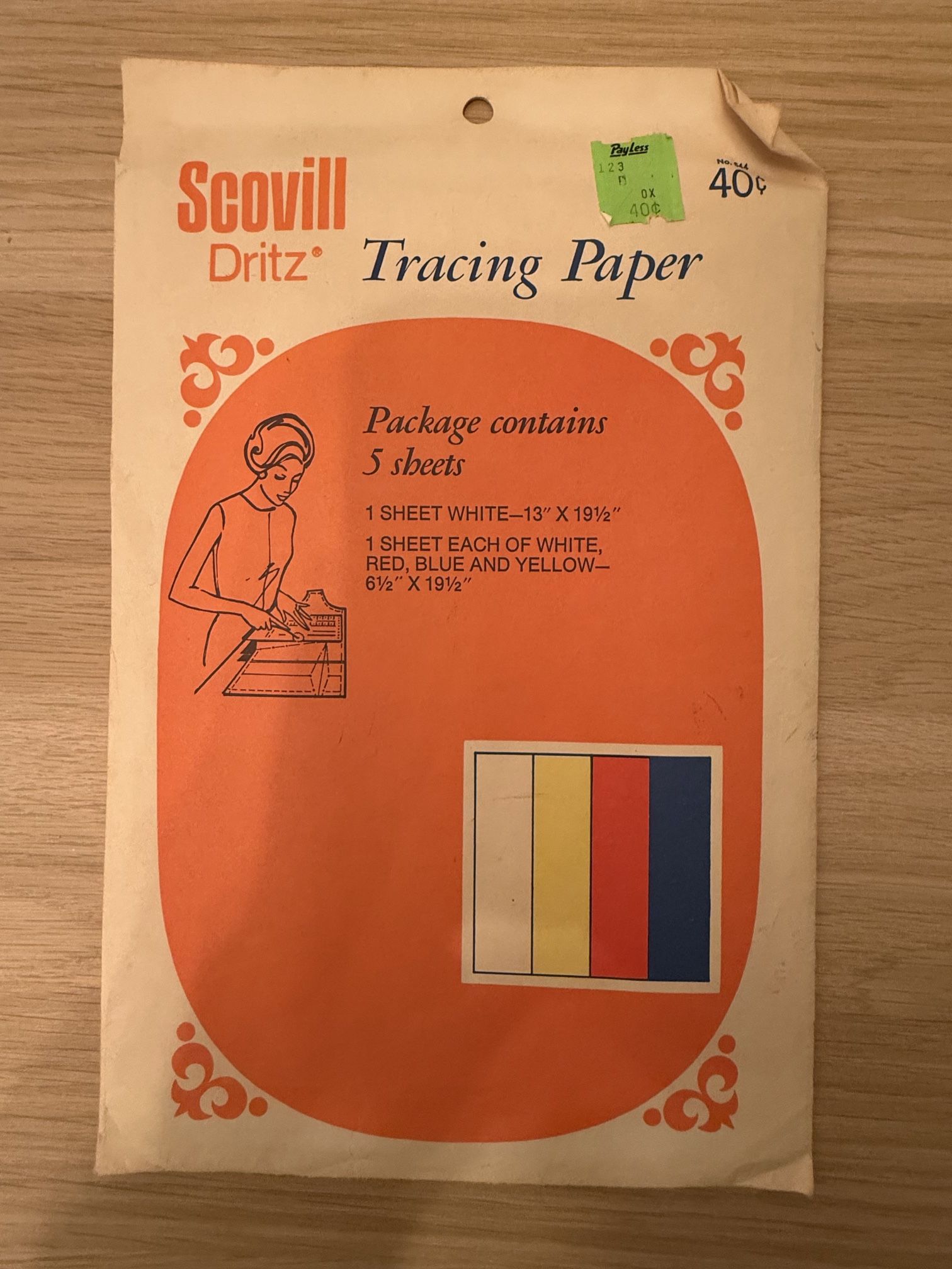 Vintage Scovilli Dritz Tracing paper