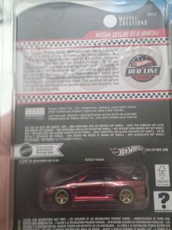 Hotwheels redline skyline