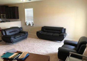 💥 Brand New Black Premium Leather Sofa & Loveseat Set + Opt Chair Couch | Modern Living Room Furniture • PAY AFTER DELIVERY 🚚