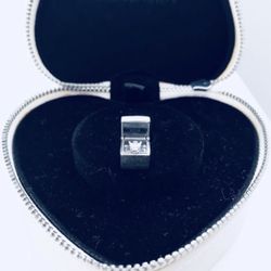 Pandora Diamond Limited Edition Silver Heart charm with Diamond.