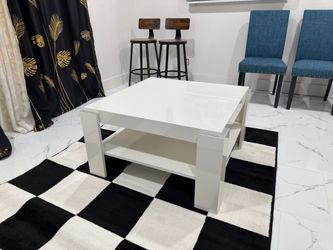 White large coffee table - $175
