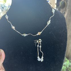 Set Earrings And Necklaces Sterling Silver 925