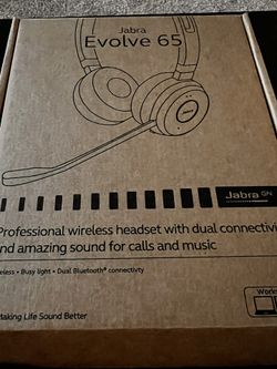 Jabra Evolve 65MS wireless headset, bought it but never used