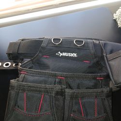 Husky Black Contractors Work Tool Belt NEW 