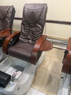 Professional pedicure chairs with massage & spa basin