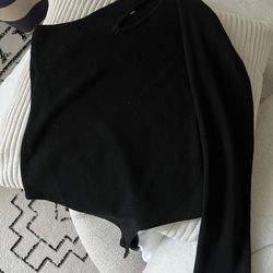 Black Half Sleeve Bodysuit 