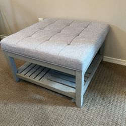 cushioned ottoman 