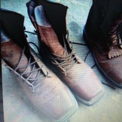 2 New Pairs Justin Square Boots Size 12