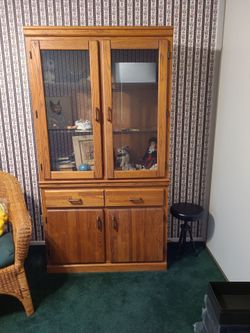 Solid Oak cabinet FREE