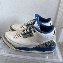 Jordan 3 Blue Used Size 9.5 