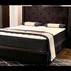 New Bed Frames TUFTED With Same Day Delivery 