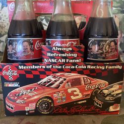 Vintage  Dale Earnhardt And Junior Coca Cola 6-pack Unopened 