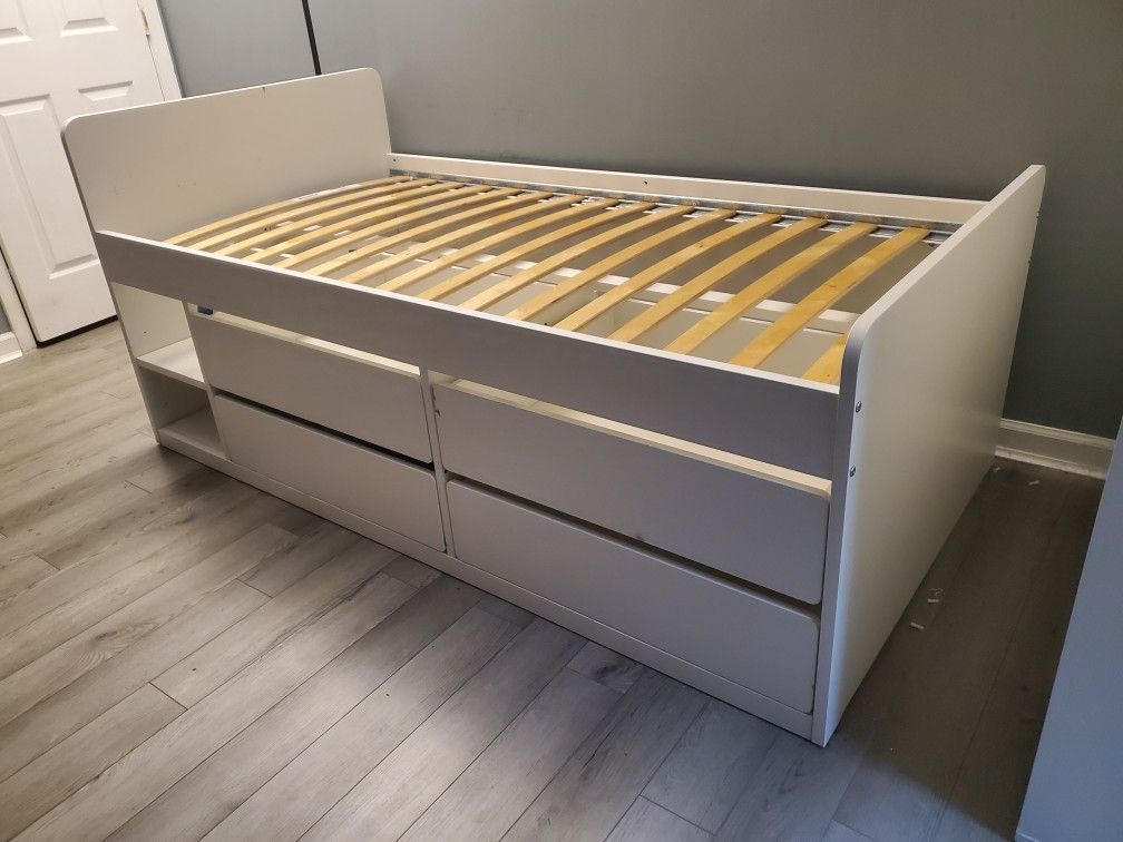 Twin Bed With Drawers