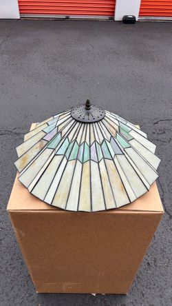 Tiffany-Style Stained Glass Lamp Shade 21” W